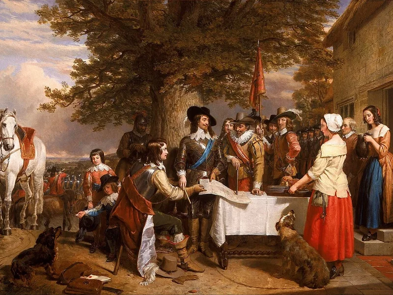 1799-Charles Landseer - La vigilia della battaglia di Edge Hill, 1642